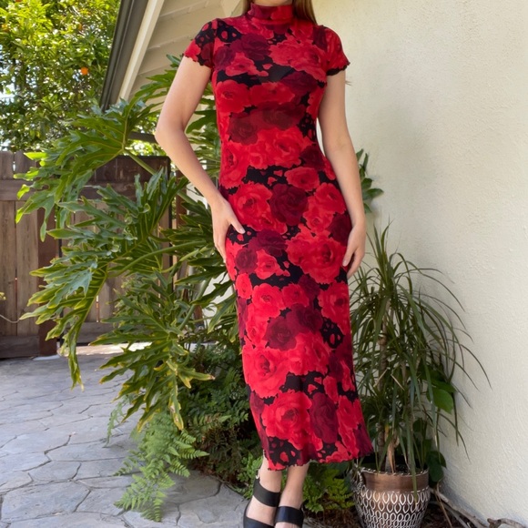 90’s American vintage sheer mesh maxi dress - Picture 2 of 14